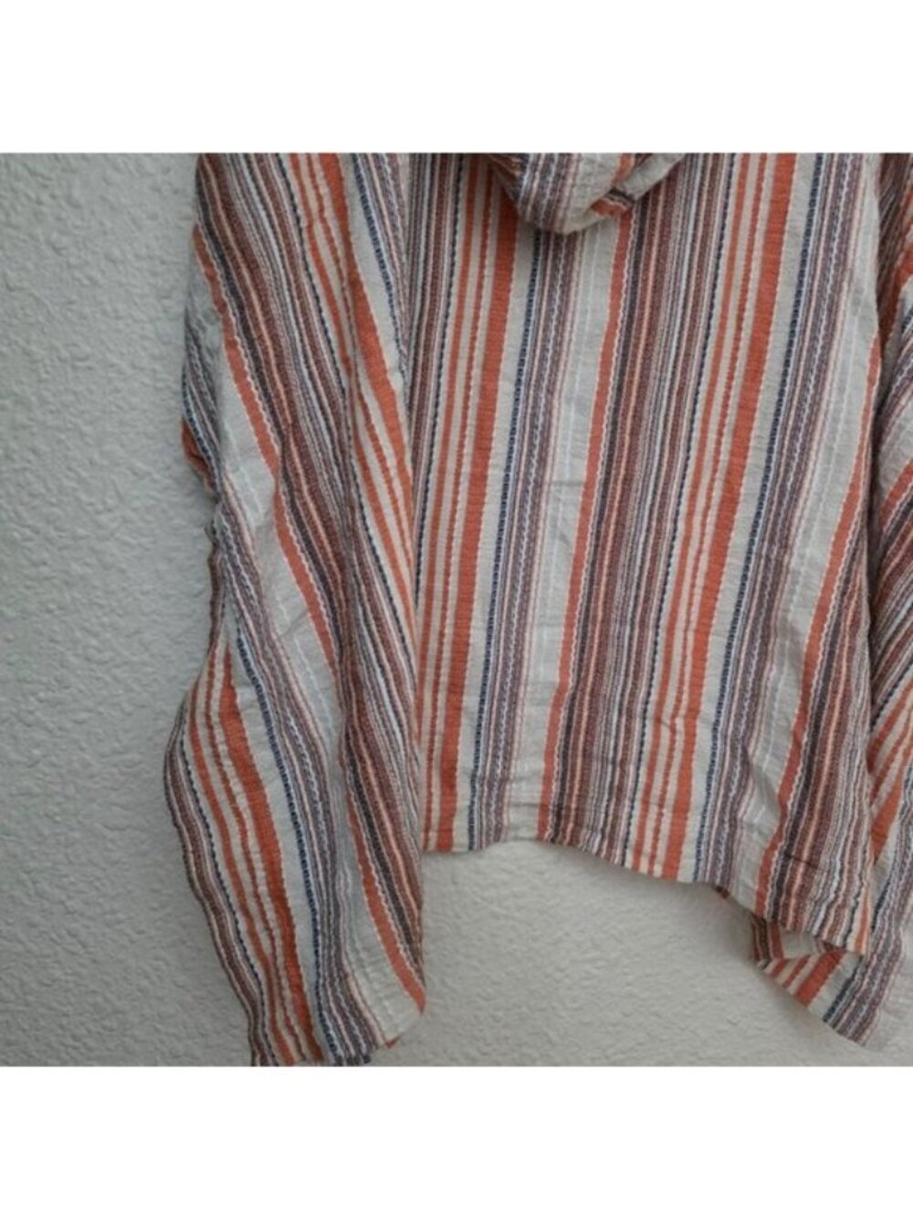 Sundance Beach Path Stripes Cover Up Hoodie Kimono Women's Size XL - Picture 8 of 8